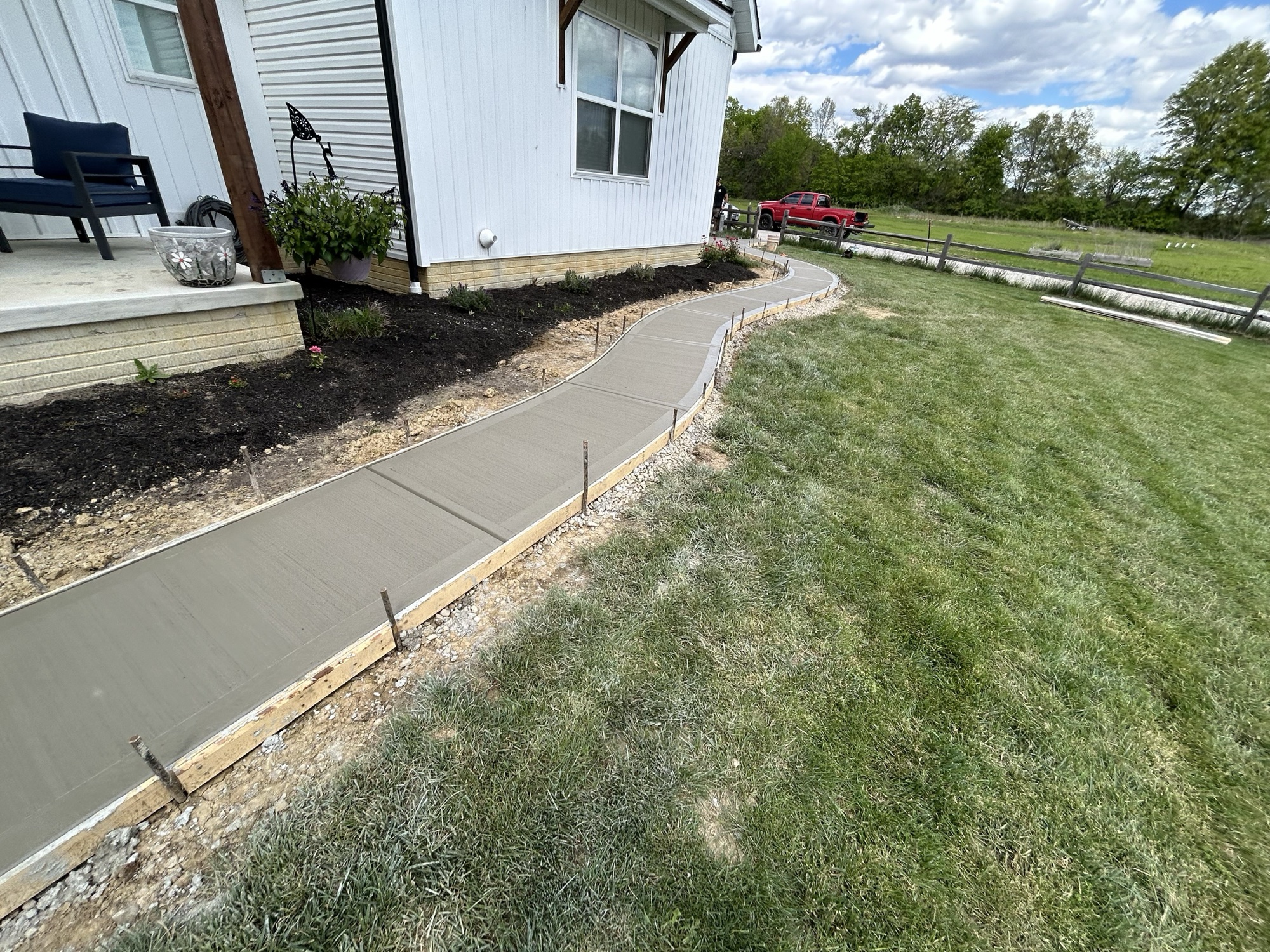Sidewalk in New Albany, OH by O's Concrete